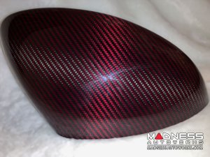 Alfa Romeo Giulia Mirror Covers - Carbon Fiber - Red Carbon - Feroce Carbon Alfa Romeo Giulia Mirror Covers - Carbon Fiber - Red Carbon - Feroce Carbon